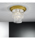 Milord Crystal Ceiling Light 4 Light 24 Carat Gold-2