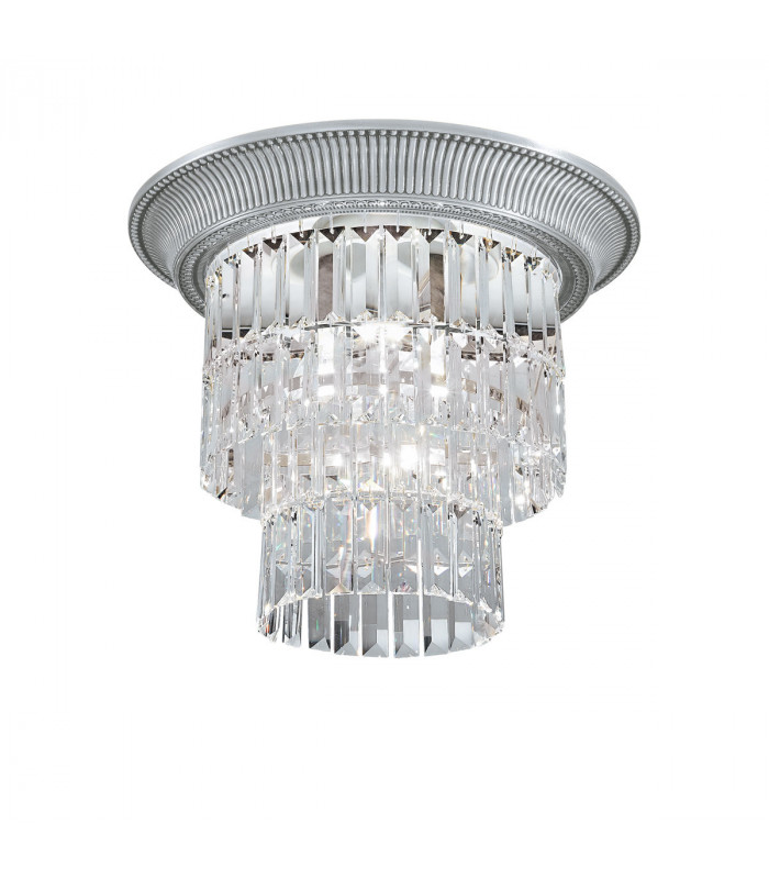 Milord Crystal Ceiling Light 4 Light Chrome-1