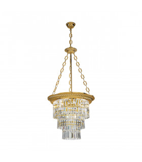 Milord Crystal Crystal Chandeliers 4 Light French Gold-1