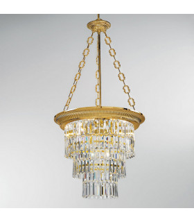 Milord Crystal Crystal Chandeliers 4 Light French Gold-2