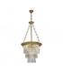 Milord Crystal Crystal Chandeliers 4 Light Antique Brass-1