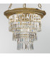 Milord Crystal Crystal Chandeliers 4 Light Antique Brass-3