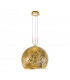 Luna Glass Dome Pendant Ceiling Light 2 Light 24 Carat Gold-1