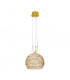 Luna Glass Dome Pendant Ceiling Light 2 Light 24 Carat Gold-1
