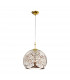 Luna Glass Dome Pendant Ceiling Light 24 Carat Gold-1