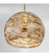 Luna Glass Dome Pendant Ceiling Light 24 Carat Gold-2