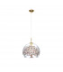 Luna Glass Dome Pendant Ceiling Light 24 Carat Gold-1