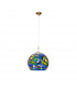 Luna Glass Dome Pendant Ceiling Light 24 Carat Gold-1
