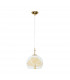 Luna Glass Dome Pendant Ceiling Light 24 Carat Gold-1