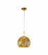 Luna Glass Dome Pendant Ceiling Light 24 Carat Gold-1