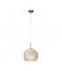 Luna Glass Dome Pendant Ceiling Light Chrome-1