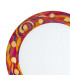 Serena Glass Decorative Flush Ceiling Light 3 Light 24 Carat Gold-3