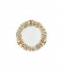 Serena Glass Decorative Flush Ceiling Light 2 Light 24 Carat Gold-1