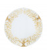 Serena Glass Decorative Flush Ceiling Light 3 Light 24 Carat Gold-1