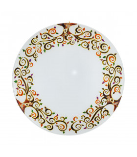 Serena Glass Decorative Flush Ceiling Light 3 Light 24 Carat Gold-1