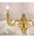 Contarini Crystal Crystal Candle Wall Lamp 2 Light French Gold-3