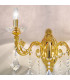 Contarini Crystal Crystal Candle Wall Lamp 2 Light 24 Carat Gold-5