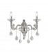 Contarini Crystal Crystal Candle Wall Lamp 2 Light Chrome-1