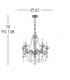 Contarini Crystal Crystal Multi Arm Chandeliers 5 Light French Gold-2