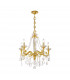 Contarini Crystal Crystal Multi Arm Chandeliers 5 Light 24 Carat Gold-1