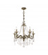 Contarini Crystal Crystal Multi Arm Chandeliers 5 Light Antique Brass-1