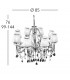 Contarini Crystal Crystal Multi Arm Chandeliers 8 Light 24 Carat Gold-4