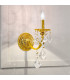 Pisani Crystal Crystal Candle Wall Lamp French Gold-2