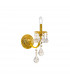 Pisani Crystal Crystal Candle Wall Lamp 24 Carat Gold-1