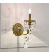 Pisani Crystal Crystal Candle Wall Lamp Antique Brass-2