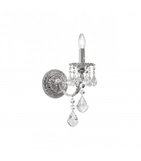 Pisani Crystal Crystal Candle Wall Lamp Chrome-1