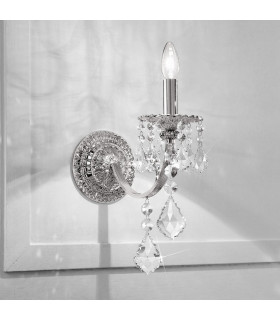 Pisani Crystal Crystal Candle Wall Lamp Chrome-2