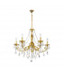 Pisani Crystal Crystal Multi Arm Chandeliers 5 Light French Gold-1