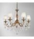 Pisani Crystal Crystal Multi Arm Chandeliers 5 Light Antique Brass-3