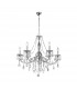 Pisani Crystal Crystal Multi Arm Chandeliers 5 Light Chrome-1