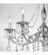 Pisani Crystal Crystal Multi Arm Chandeliers 5 Light Chrome-3