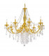Pisani Crystal Crystal Multi Arm Chandeliers 8 Light 24 Carat Gold-1