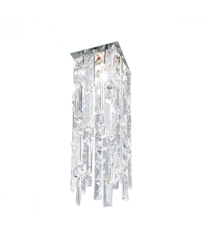 Prisma Crystal Ceiling Light Chrome-1