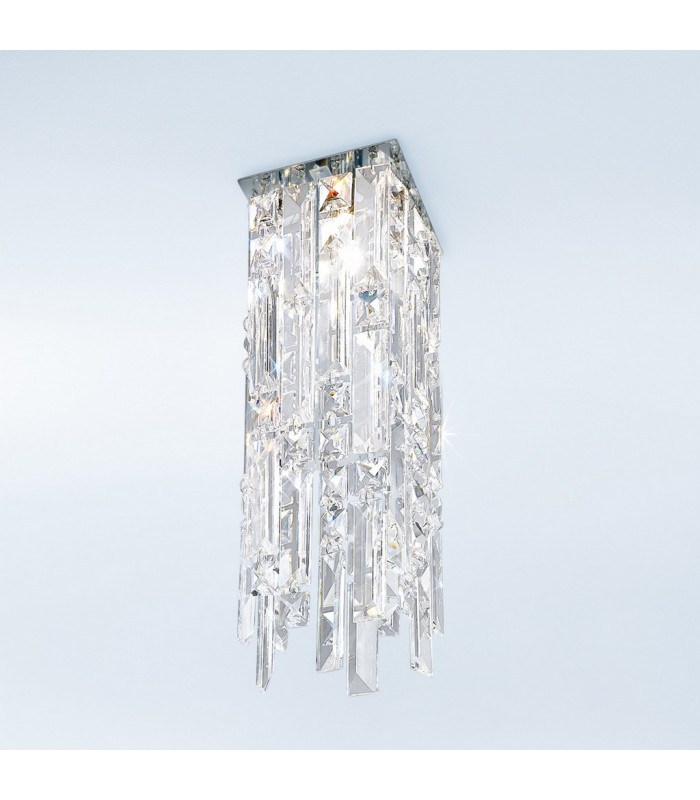 Prisma Crystal Ceiling Light Chrome-2