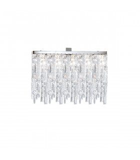 Prisma Crystal Ceiling Light 3 Light Chrome-1