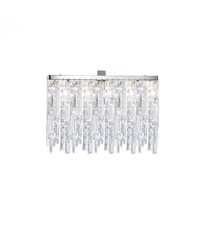 Prisma Crystal Ceiling Light 3 Light Chrome-1
