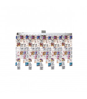 Prisma Crystal Ceiling Light 3 Light Chrome-1