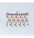 Prisma Crystal Ceiling Light 3 Light Chrome-2