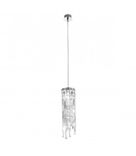 Prisma Crystal Pendant Ceiling Light Chrome-1