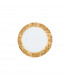 Serena Glass Decorative Flush Ceiling Light 2 Light 24 Carat Gold-1