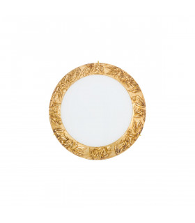 Serena Glass Decorative Flush Ceiling Light 2 Light 24 Carat Gold-1