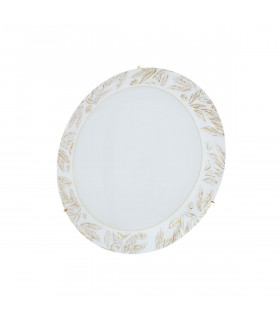 Serena Glass Decorative Flush Ceiling Light 2 Light 24 Carat Gold-1