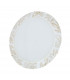 Serena Glass Decorative Flush Ceiling Light 3 Light 24 Carat Gold-1