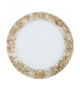 Serena Glass Decorative Flush Ceiling Light 3 Light Chrome-1