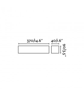 LED Indoor Large Wall Light White - 2