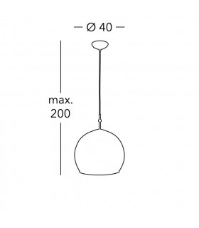 Luna Glass Dome Pendant Ceiling Light Chrome-2